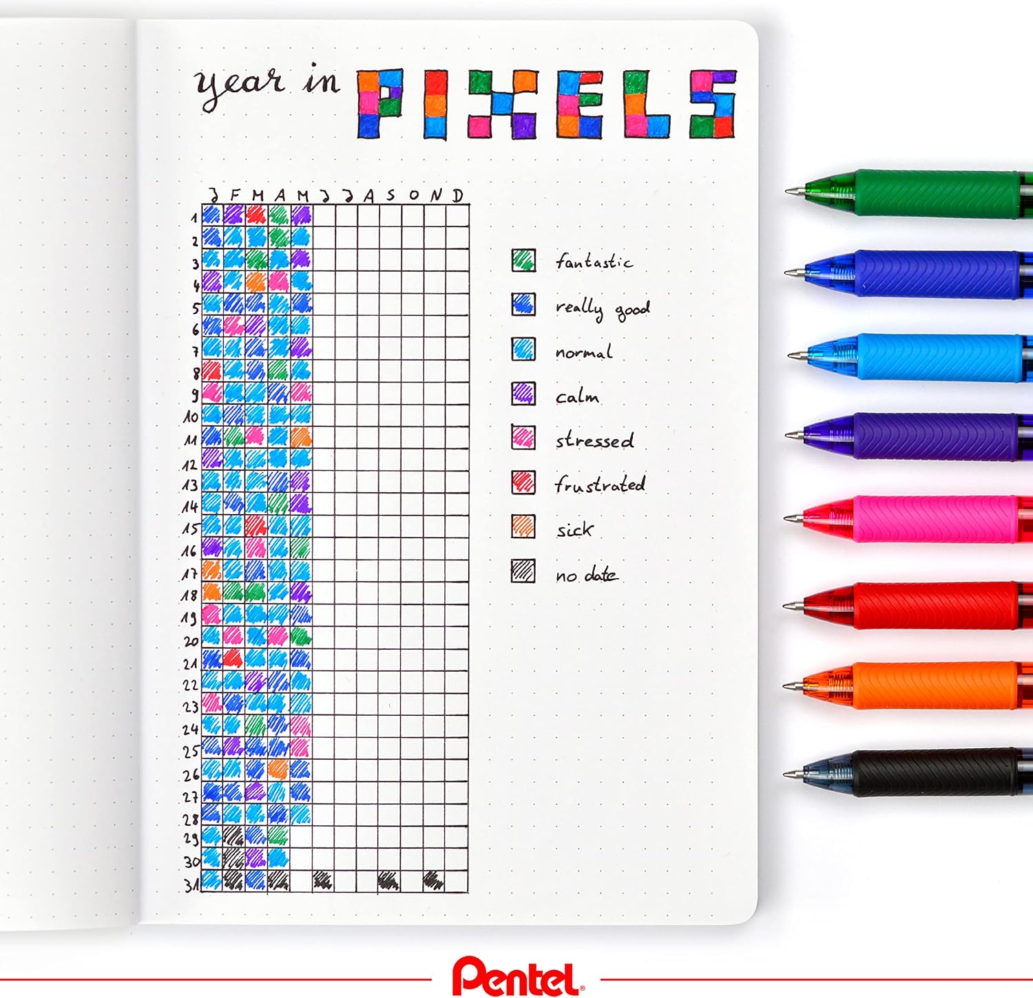 Thumbnail 3 de Pentel EnerGel X 6pc Marking Set
