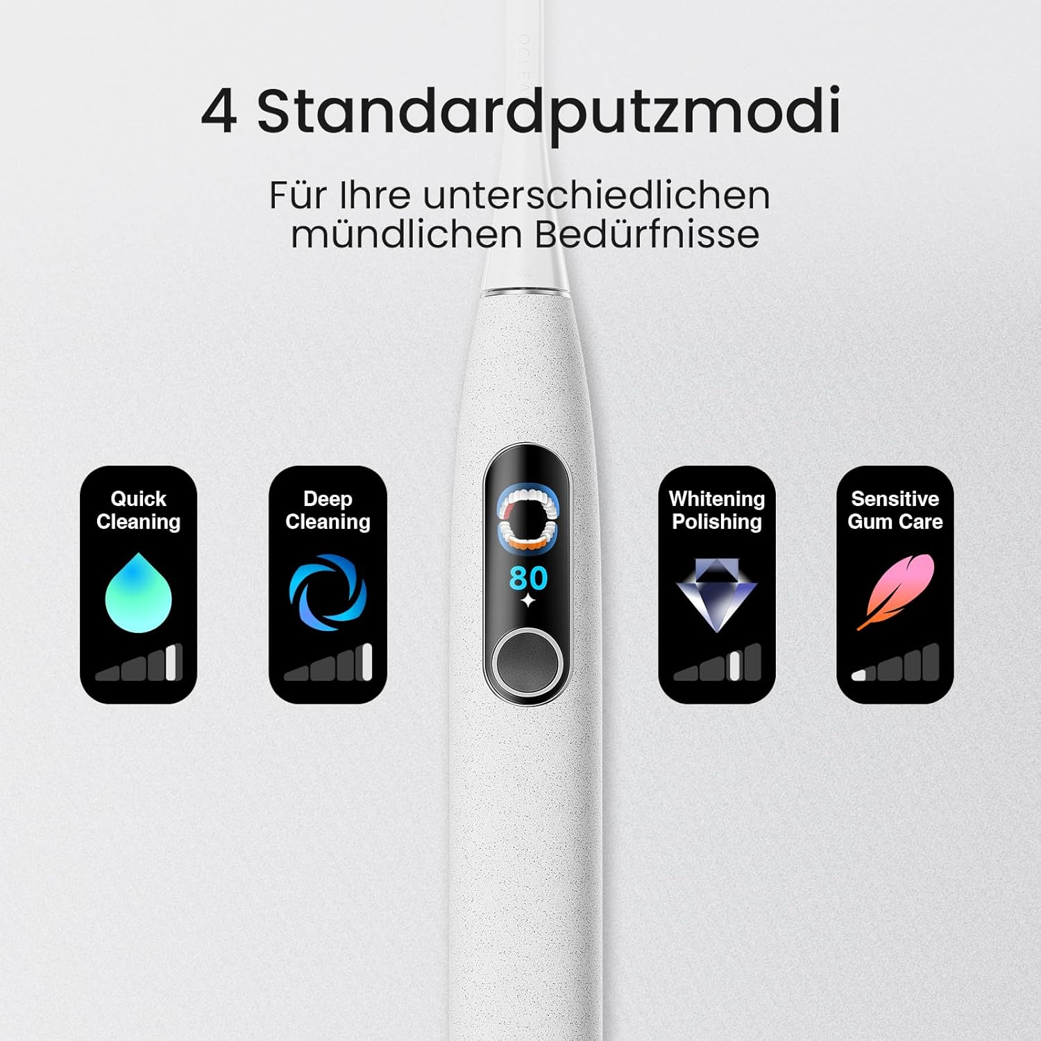 Thumbnail 1 de Oclean X Elite 10 elektrische Zahnbürste mit Touchscreen, 5 Modi und 12-Bereichsverfolgung