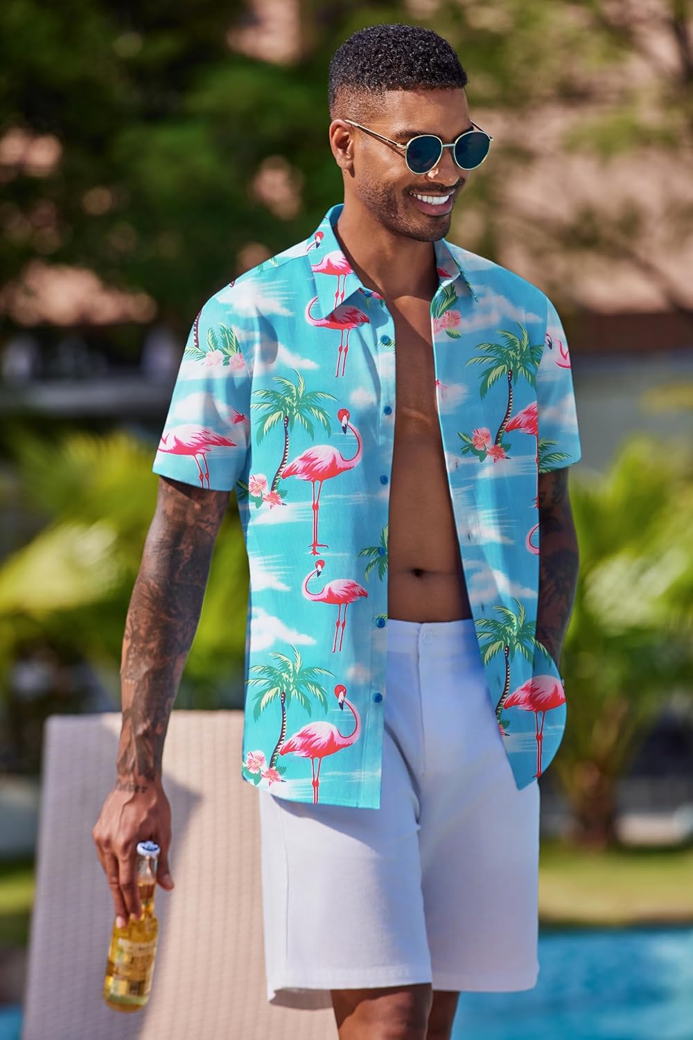 Thumbnail 2 de COOFANDY Hawaii Hemd Männer – Sommerhemd Kurzarm, Strandlook & Urlaubshawaii