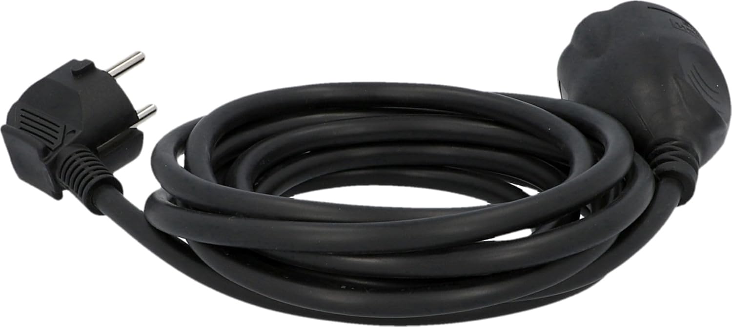 Thumbnail 2 de UNITEC Schuko - Prolunga H05VV-F3G 1,5 mm², 3 m, Nero (IP20)