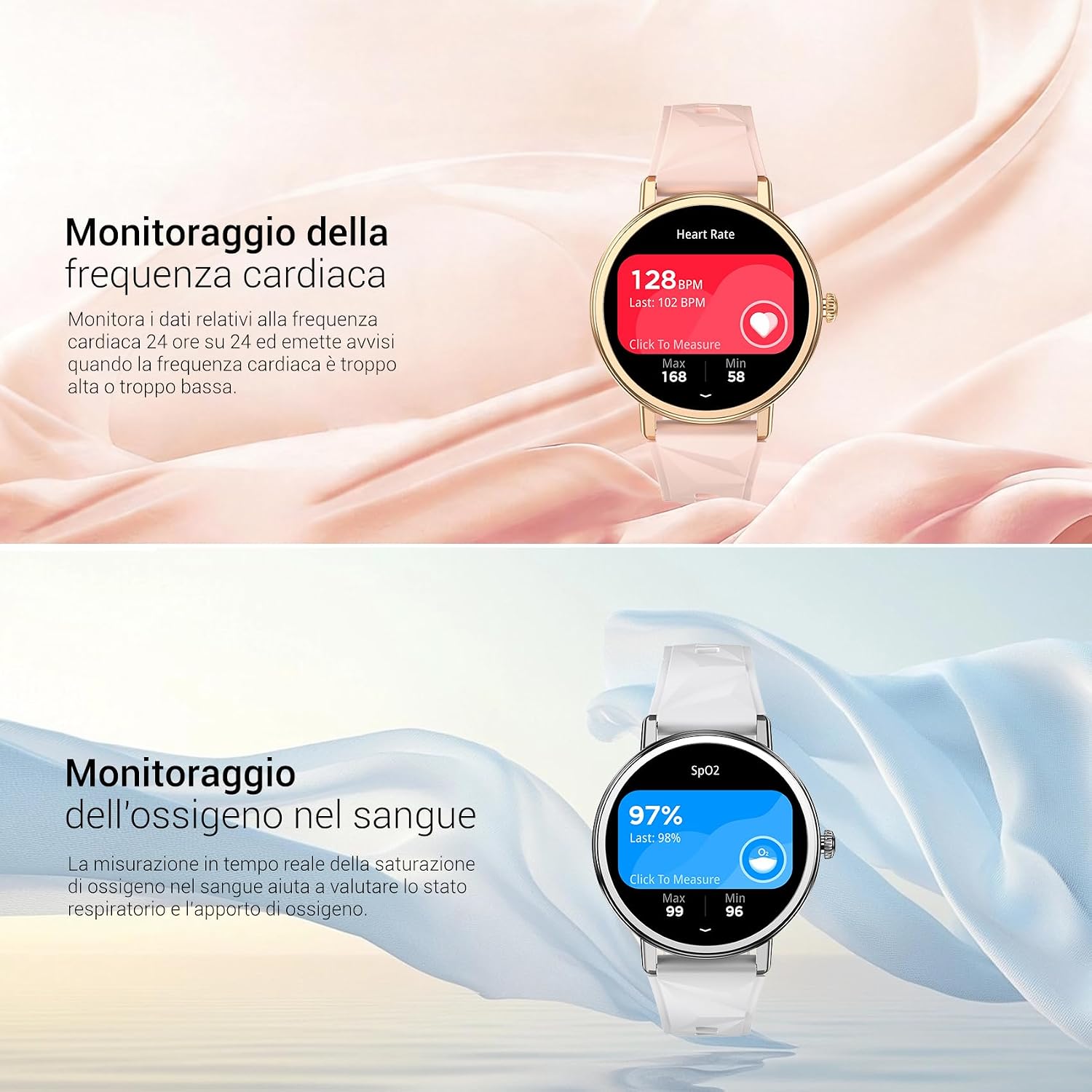Thumbnail 5 de Blackview Smartwatch Donna: Orologio Fitness con Chiamate Bluetooth, 1.26'' HD e 110+ Modalità Sport