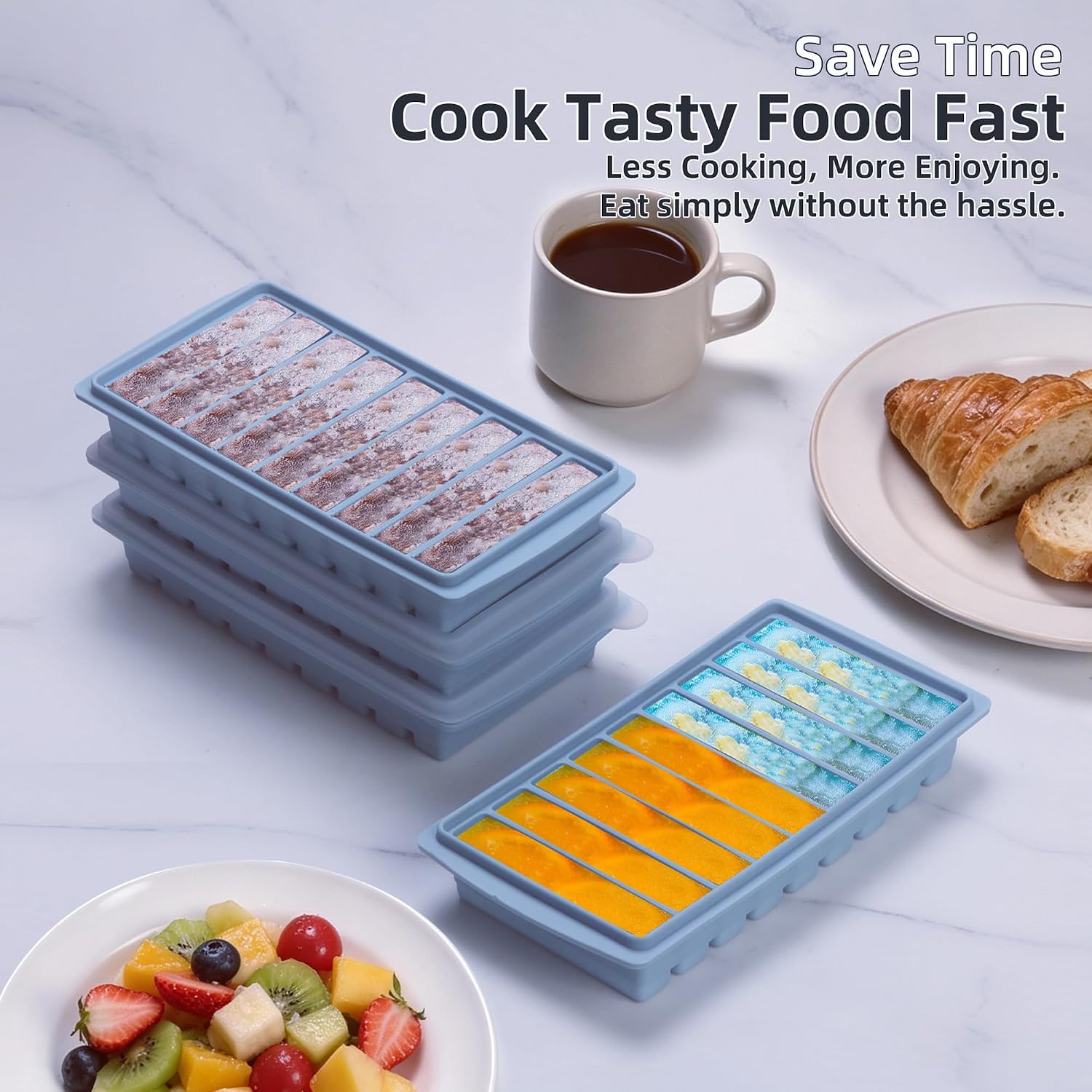 Thumbnail 6 de Silicone Freezer Trays, 50 mL