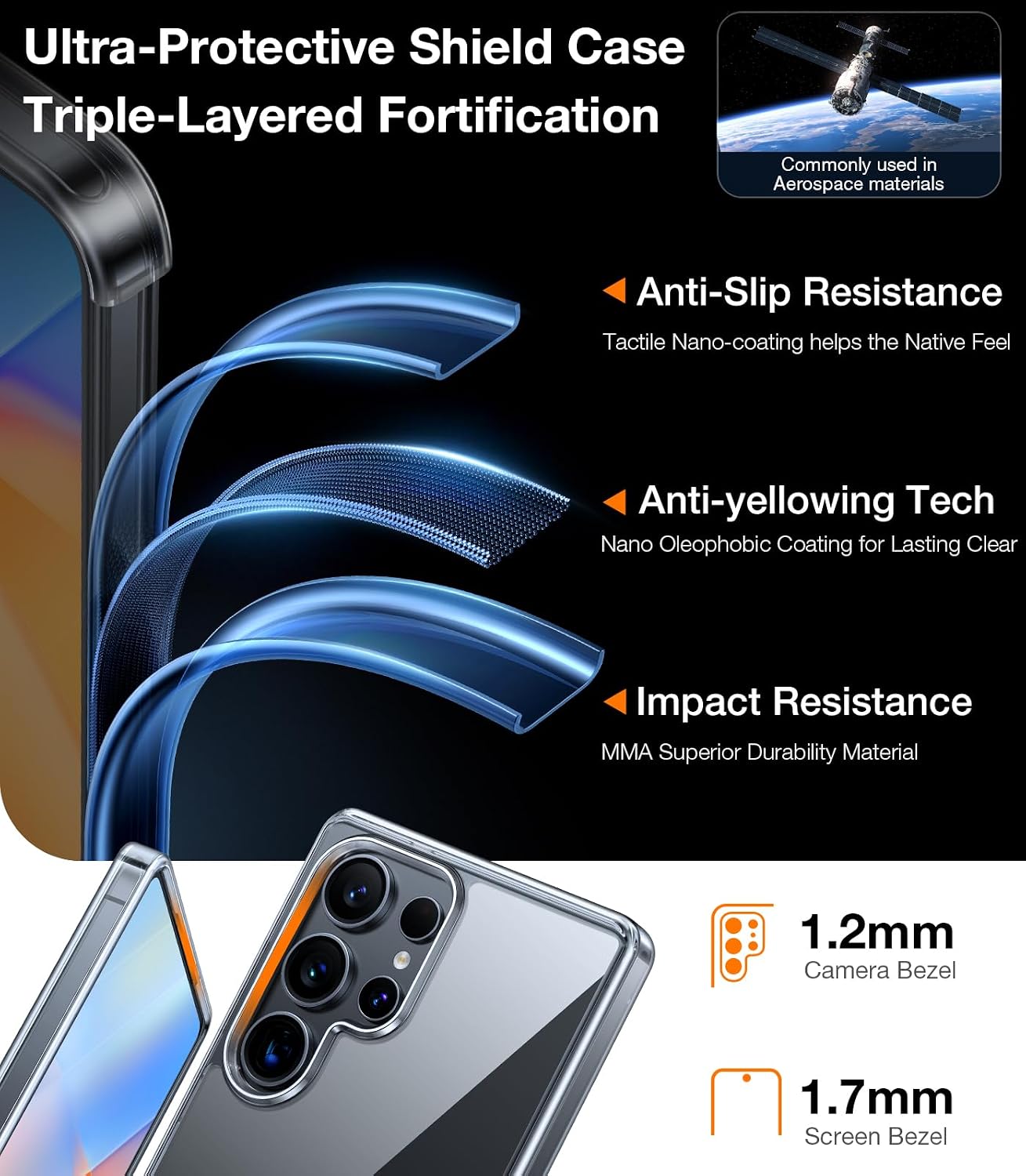 Thumbnail 4 de TORRAS Galaxy S25 Ultra Transparent 12FT Case