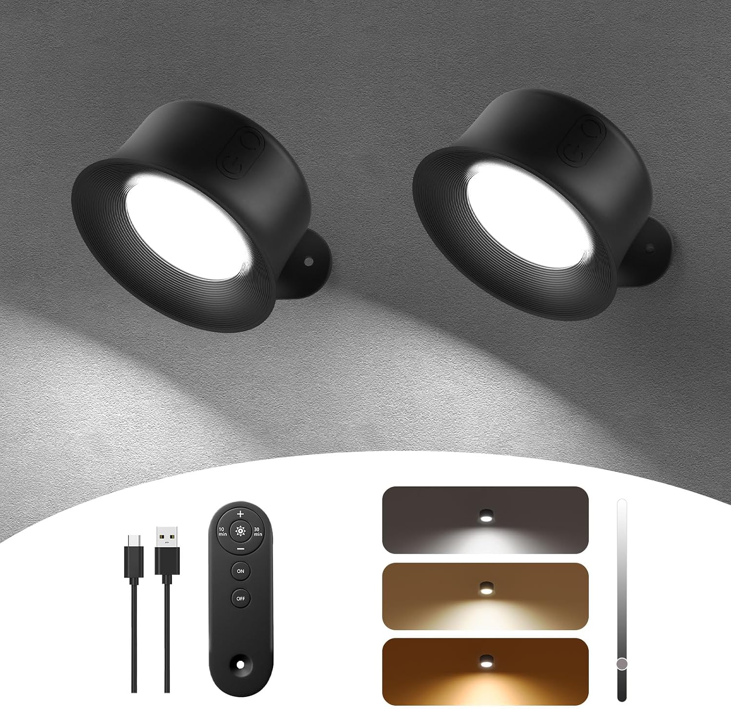 Detalle de Aplique de Pared Interior LED 3200mAh