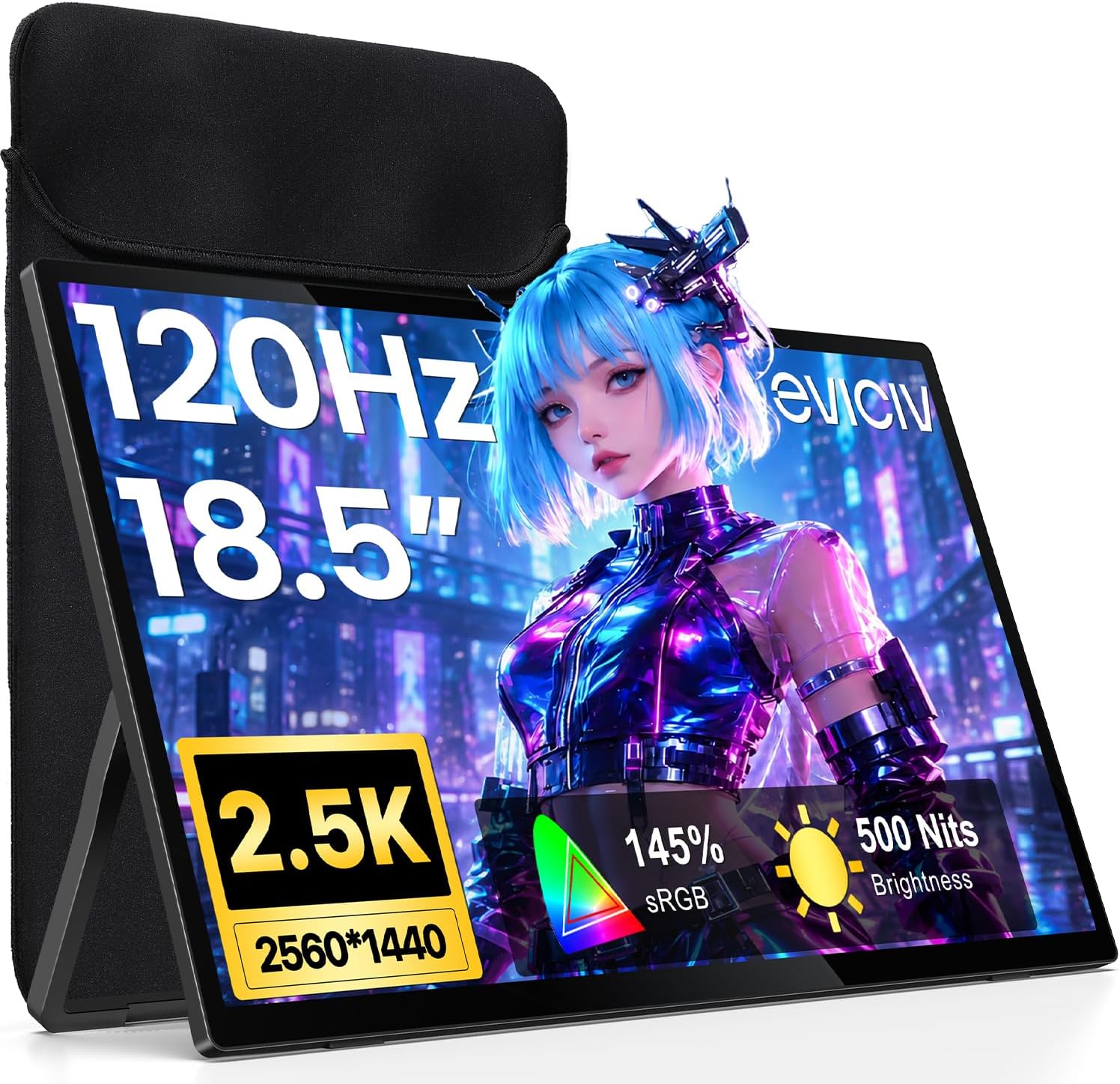Detalle de EVICIV Portable Gaming Monitor 18.5-inch