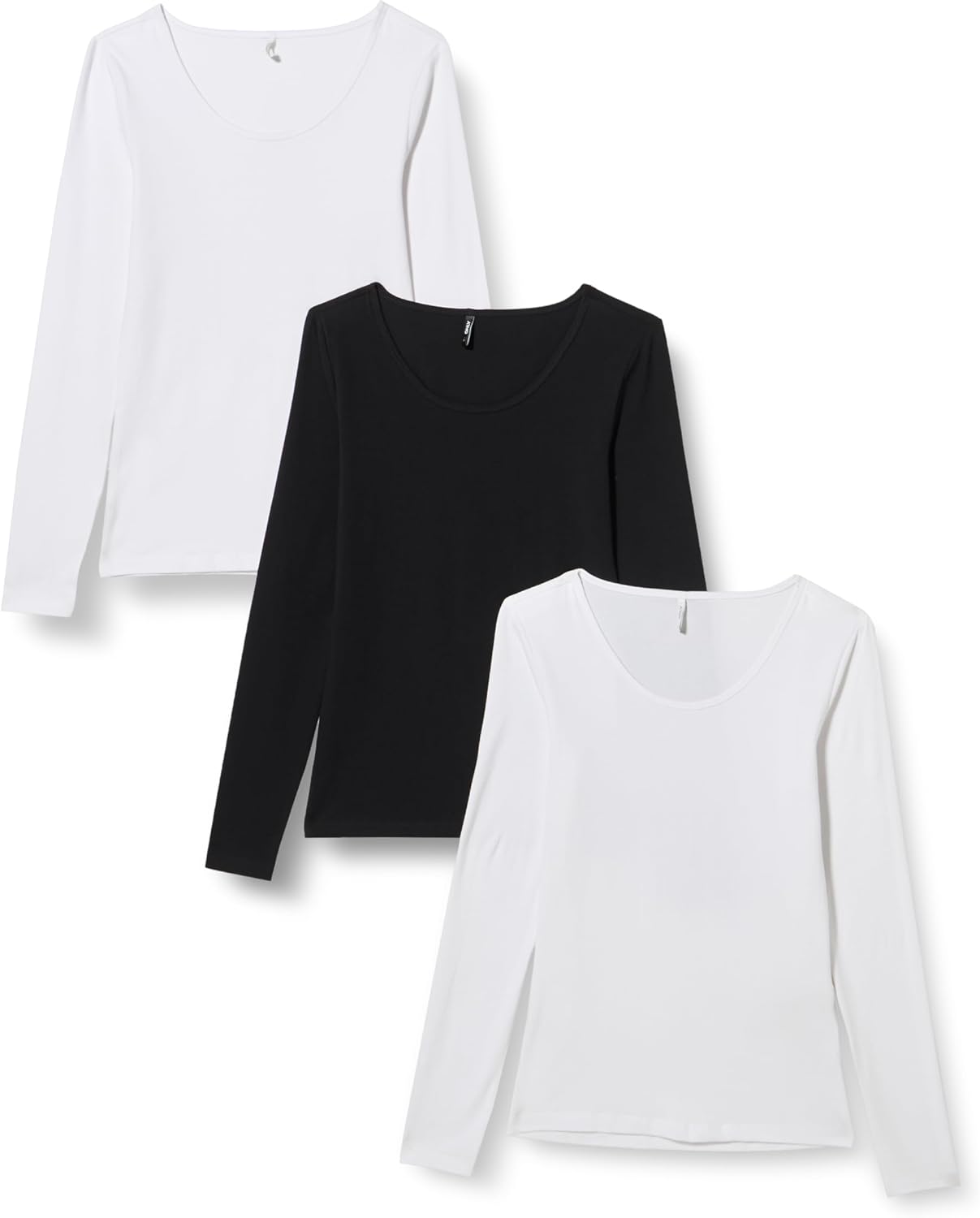Thumbnail 5 de ONLY Damen Langarmshirt figurbetont & tailliert aus Baumwolle (Rundhalsausschnitt)