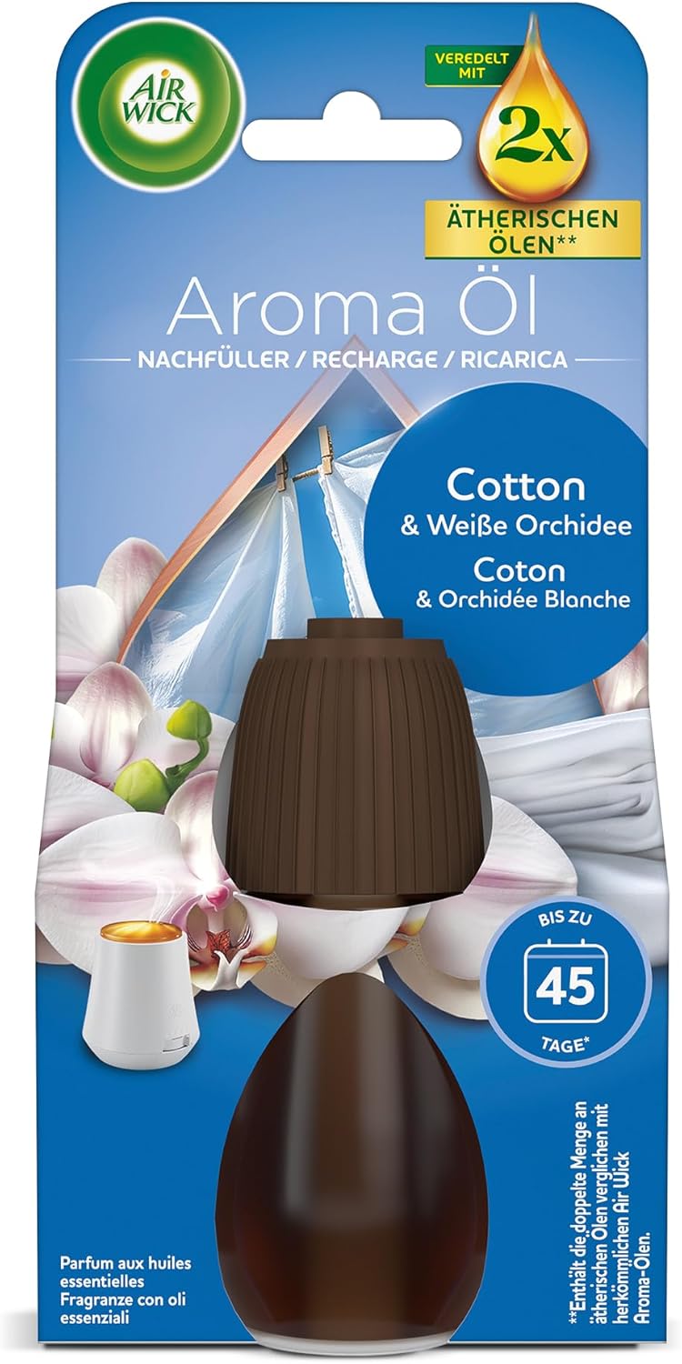 Thumbnail 1 de Air Wick Aroma-Öl Vorteilspack – 6x 20 ml Nachfüller Cotton & Weiße Orchidee