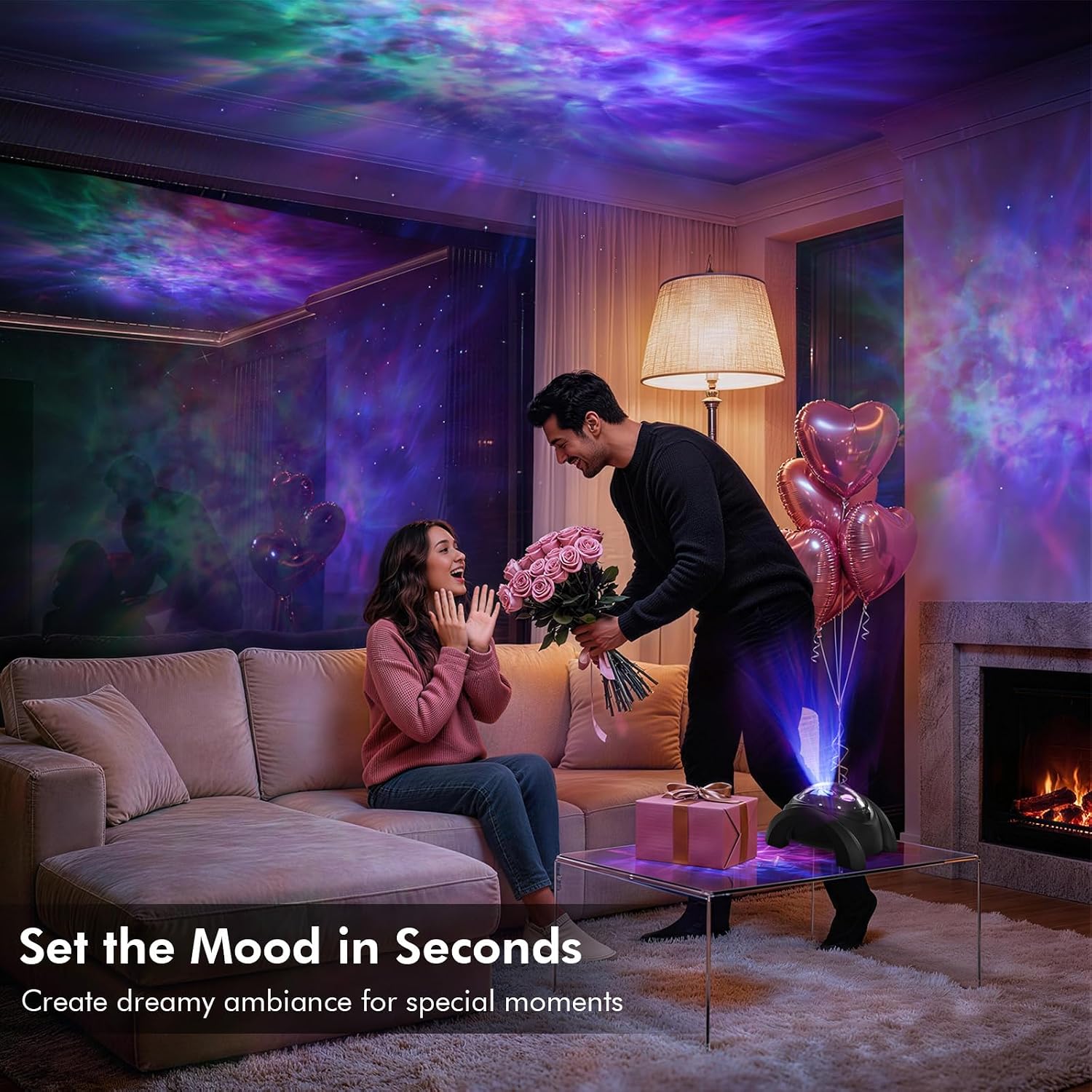 Thumbnail 6 de Rossetta Dual Lens Galaxy Star Projector with 58 Light Effects, Bluetooth