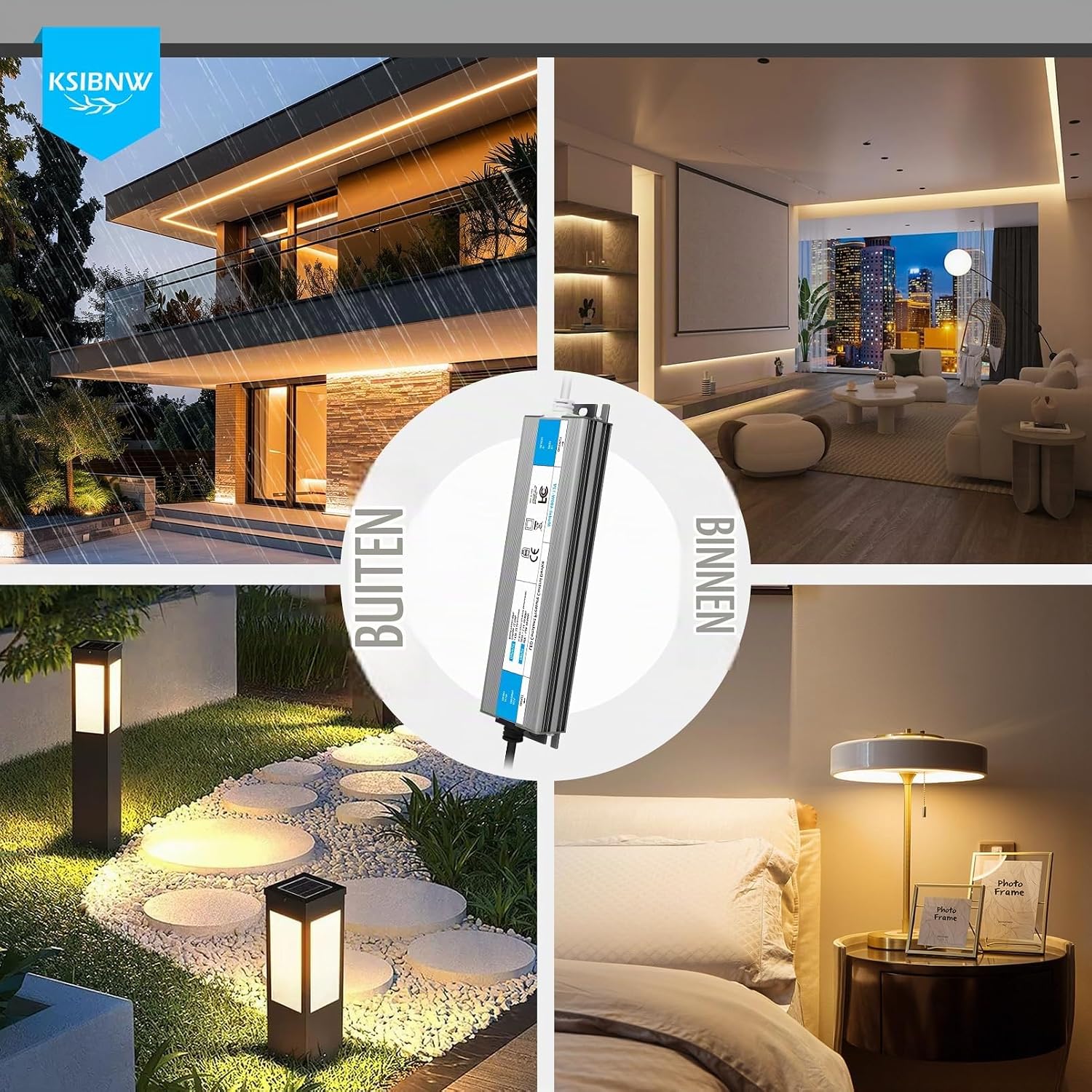 Thumbnail 6 de KSIBNW 12V-36W LED-transformator, 3A, IP67 en EU-stekker