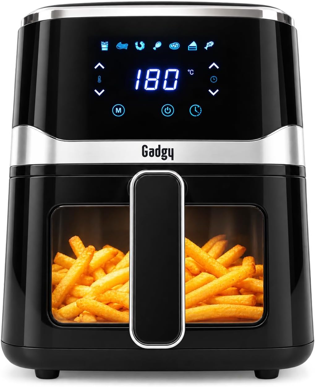 Detalle de Gadgy GAD-AFR-BLA-005-001-001 airfryer 5 l, 1 400 W med fönster