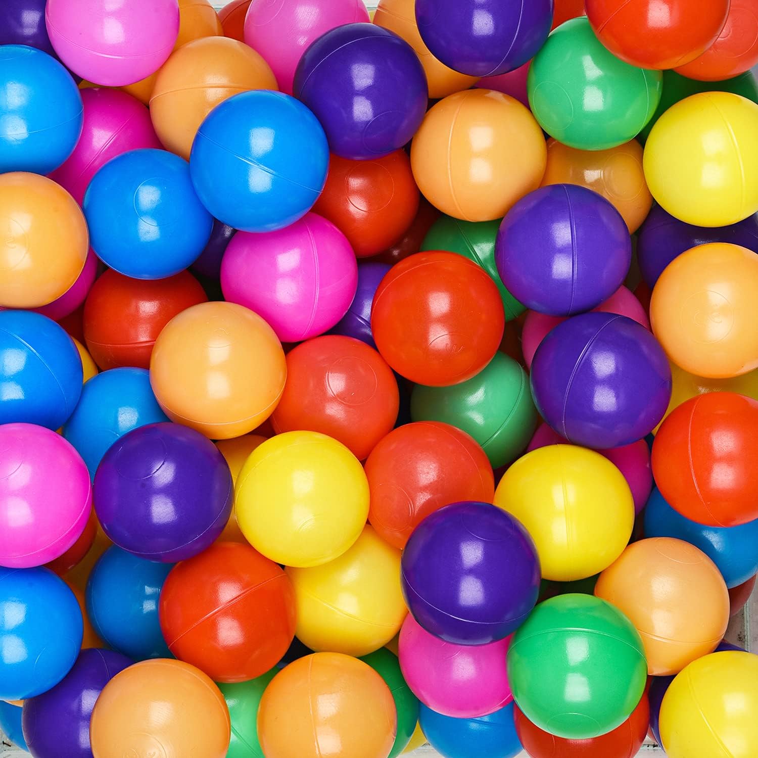 Detalle 2 de Hovenlay Plastic Crush-Resistant Balls for Kids 7 Bright Colors Toy Storage
