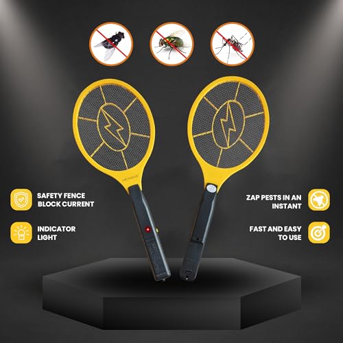Detalle de DEVOGUE Electric Fly Swatter Zapper Racket