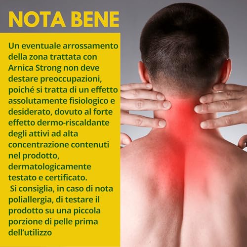 Detalle 2 de Arnica gel Forte ImmunoSTRONG: crema riscaldante per muscoli e articolazioni, uso umano