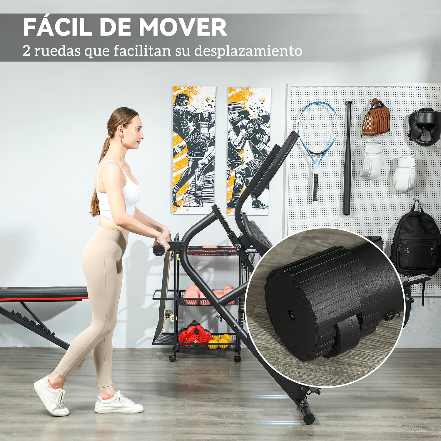 Thumbnail 5 de SPORTNOW Bicicleta Estática Reclinada 8 niveles