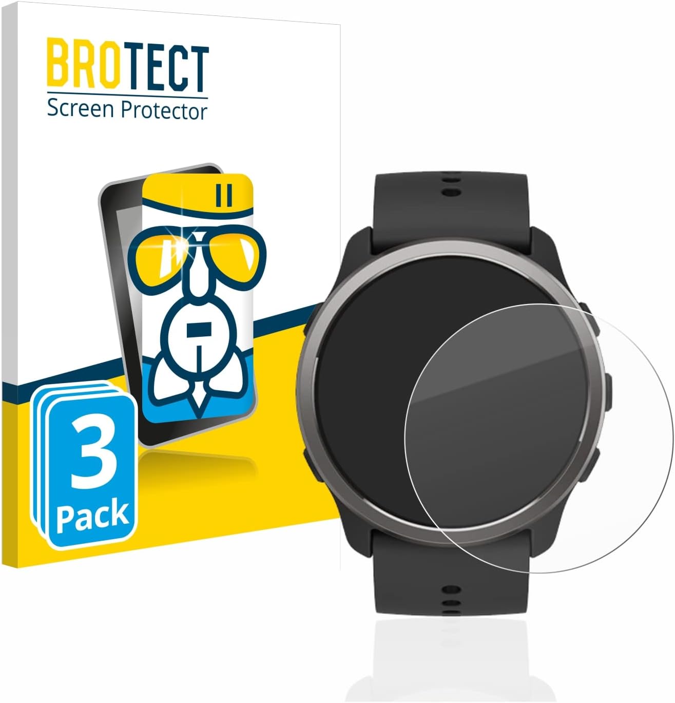 brotect Pellicola Protettiva Vetro per Suunto 5 Peak (3 pezzi) – 9H, AirGlass, anti-impronte
