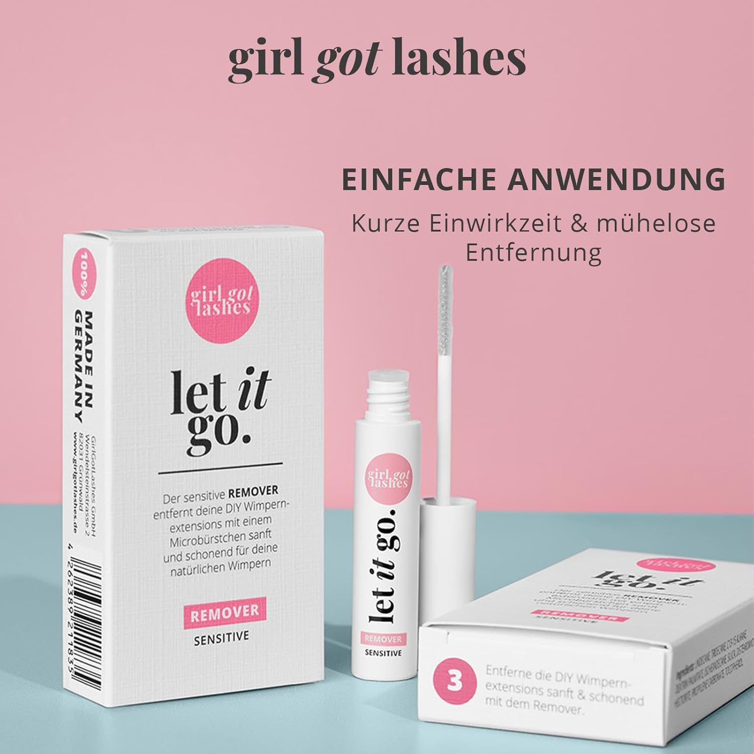 Detalle 2 de GirlGotLashes Let it go Remover Sensitive – Schonende Entfernung von DIY-Wimpernextensions