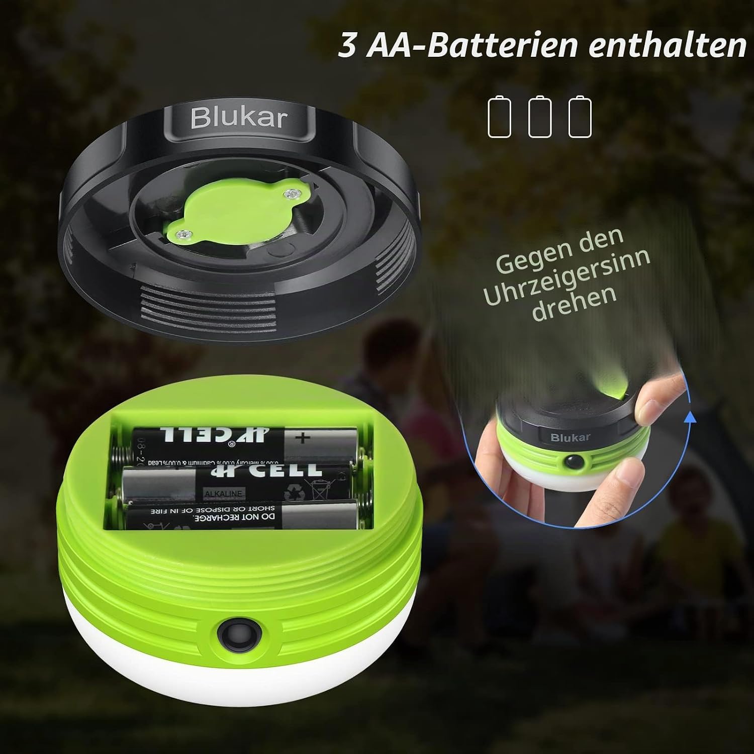 Thumbnail 6 de Blukar Campinglampe LED mit 3 Modi