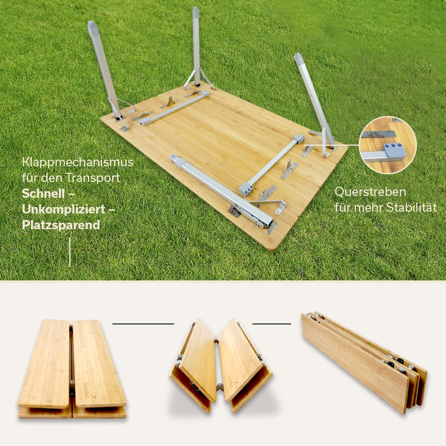 Thumbnail 4 de skandika Tolja faltbarer Campingtisch 80 kg