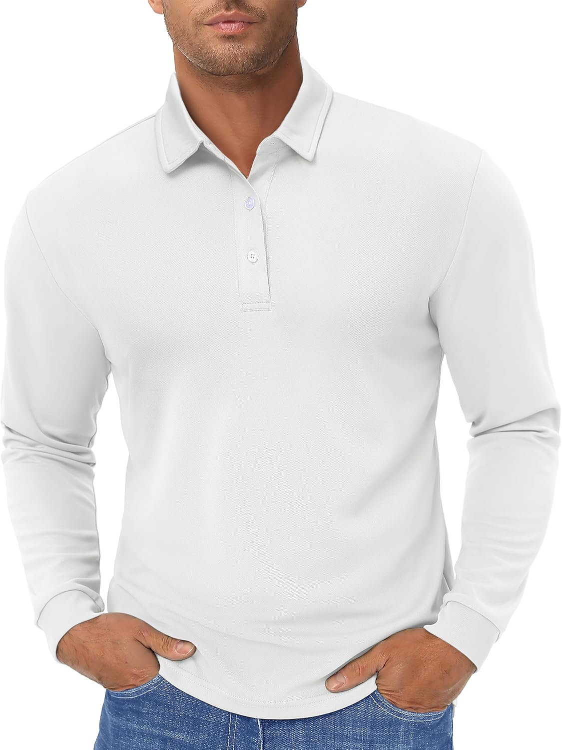 Detalle de Long sleeve quick-dry polo shirt