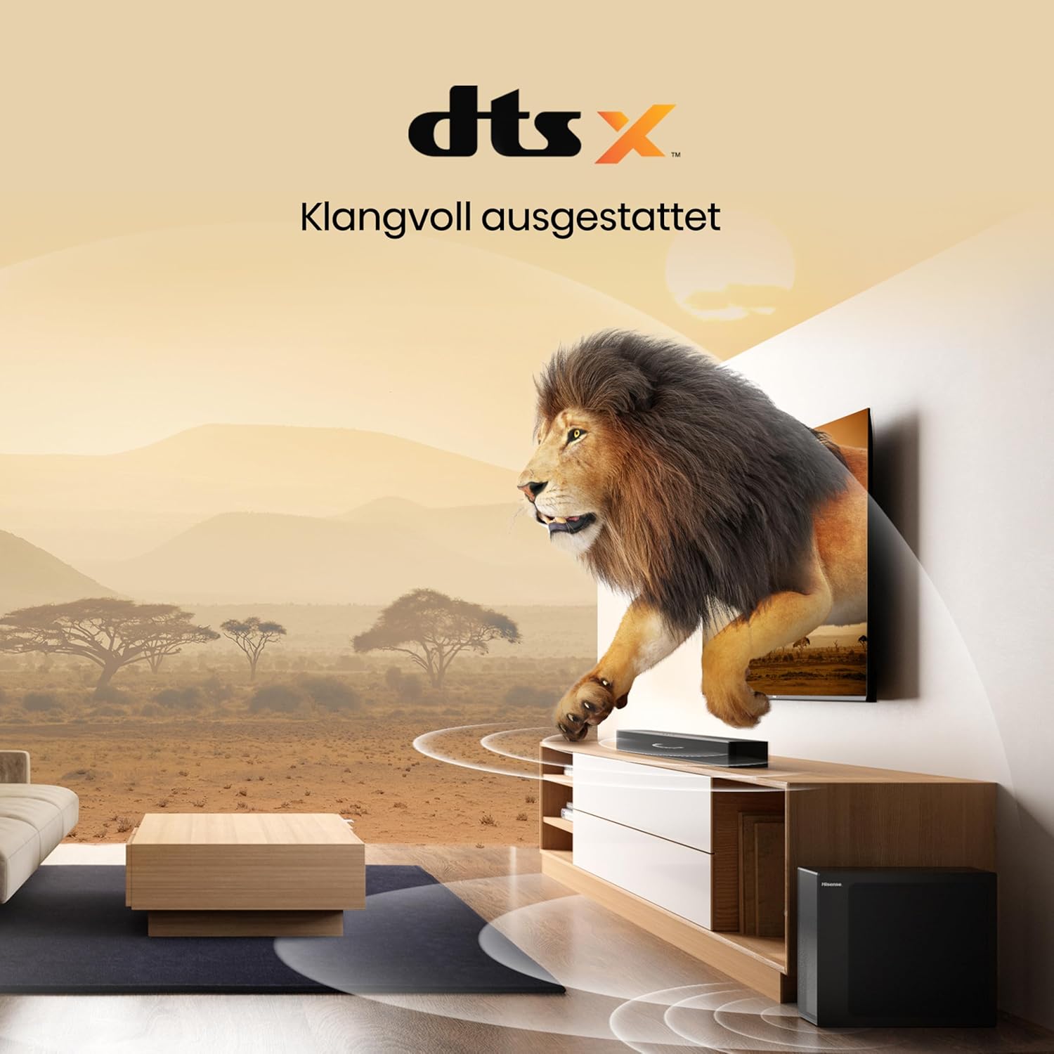 Thumbnail 5 de Hisense HS2100 2.1-Kanal Soundbar mit 240 W (max) und kabellosem Subwoofer