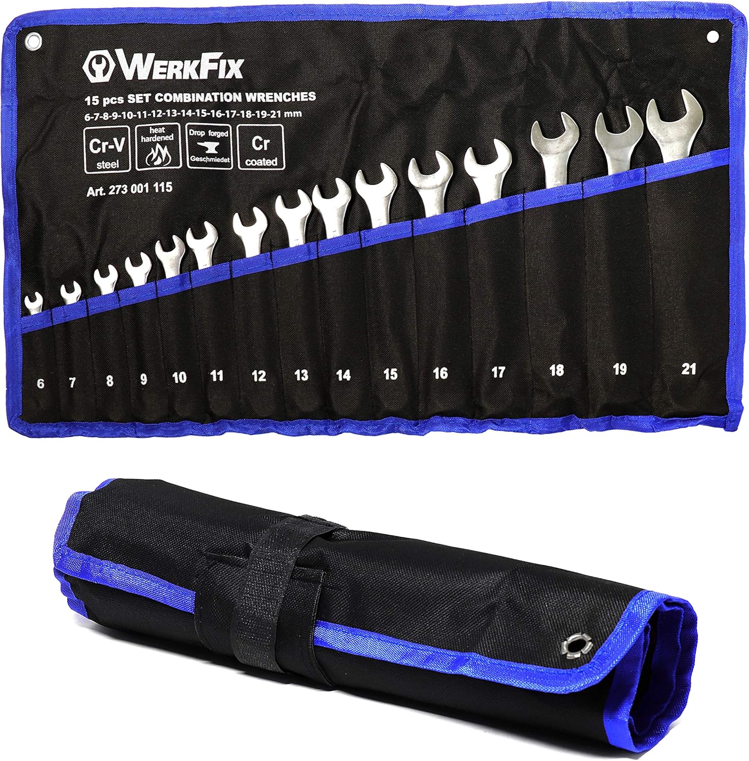 Thumbnail 3 de S&R WERKFIX set 15 chiavi inglesi combinate 6-21 mm (a forchetta fissa e ad anello)