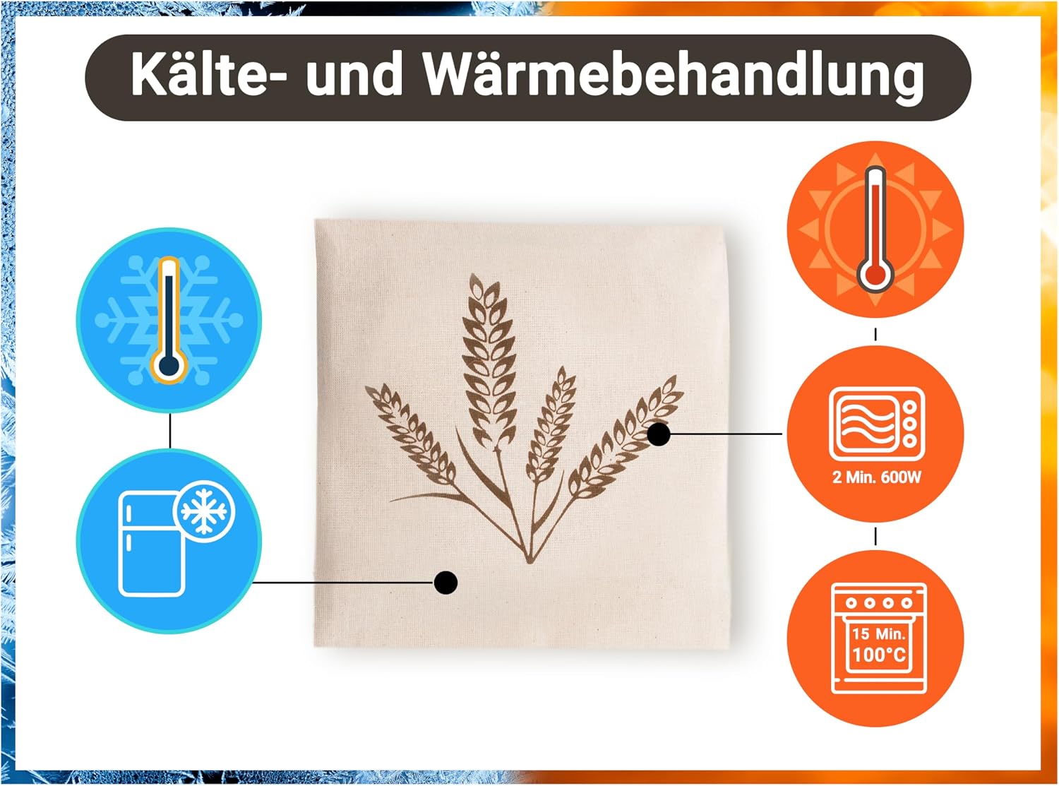 Thumbnail 4 de ZOLLNER Körnerkissen groß 21x21 cm