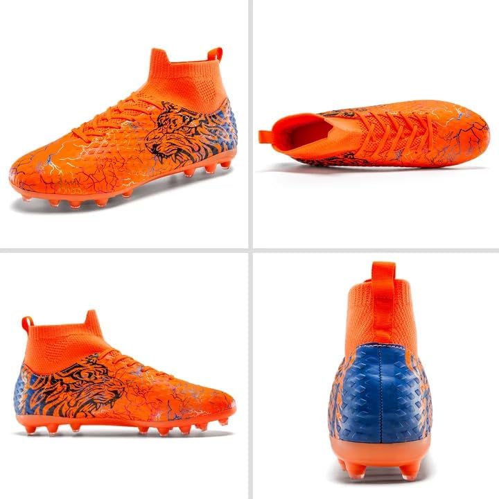 Detalle 2 de ZGWULZNGL Youth Soccer Cleats for Kids (Boys & Girls) – High-Top Training Football Shoes