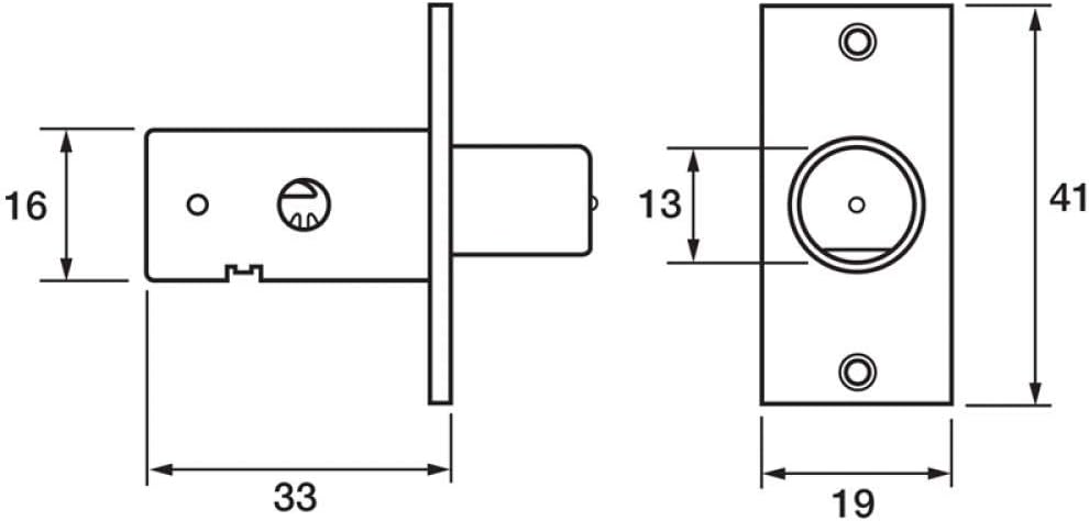Thumbnail 1 de Yale Locks 8001 security bolts in polished brass (2-pack) for timber casement windows & solid wood doors