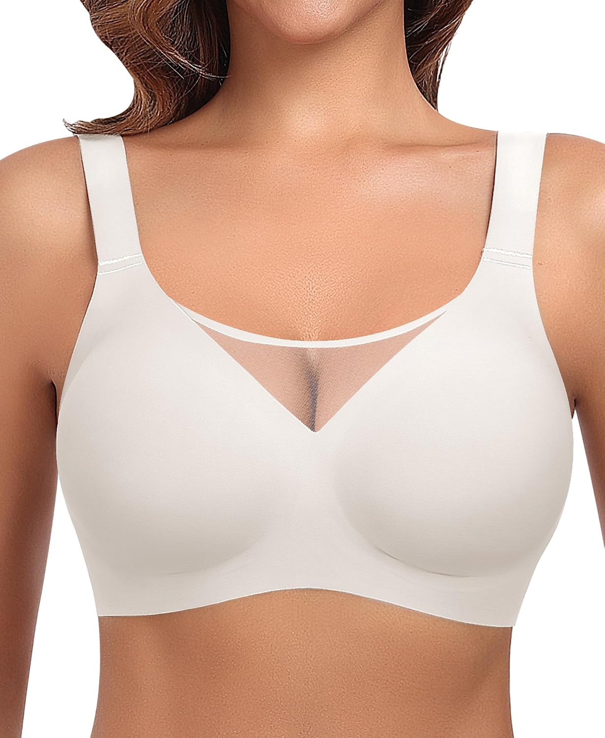 Detalle de Ganado WNBR007 Wireless Bra, Full-Coverage Padded Cups, Seamless Design
