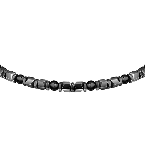 Detalle 2 de Sector No Limits Basic Bracciale Uomo in acciaio, smalto, ematite, agata nera – SZS97