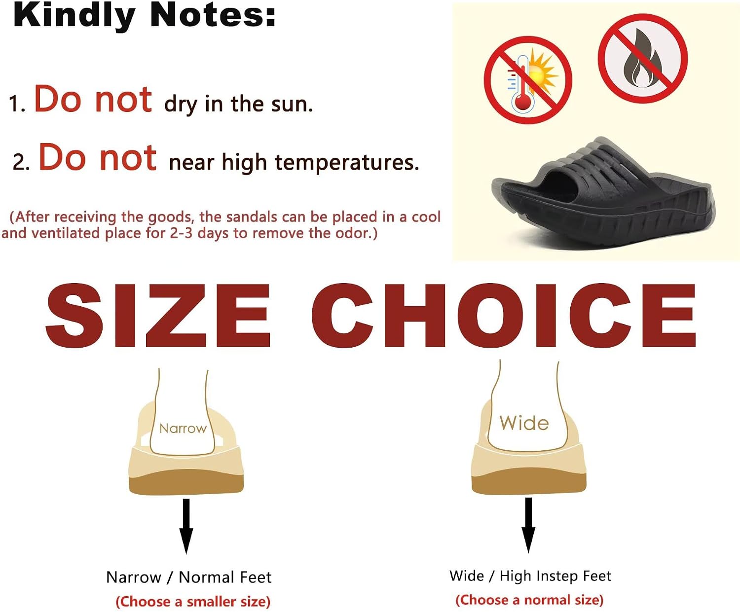 Thumbnail 5 de KuaiLu Men's Recovery Sandals with Orthotic Arch Support – Thick Cushion, Open Toe, Wide Width, Waterproof