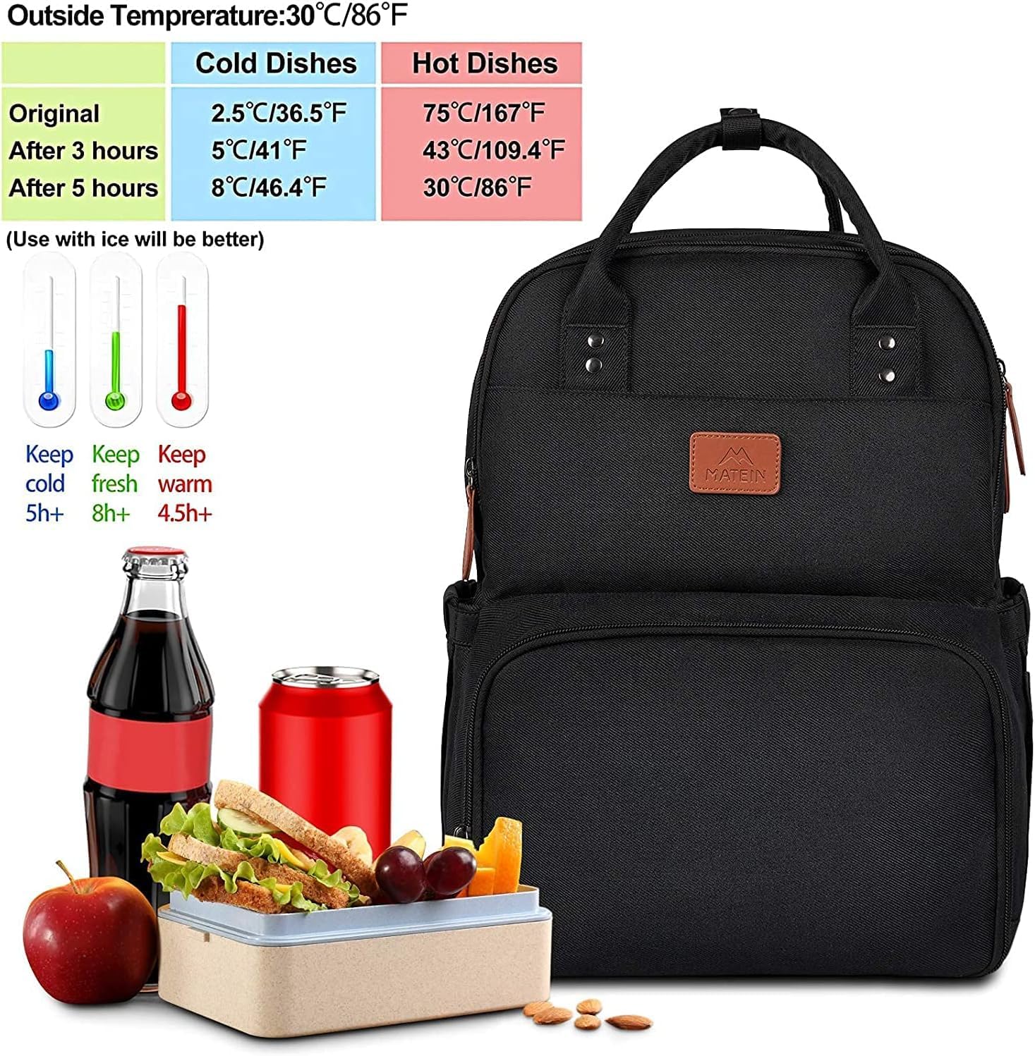 Detalle 2 de MATEIN Mochila Portatil Almuerzo 17"