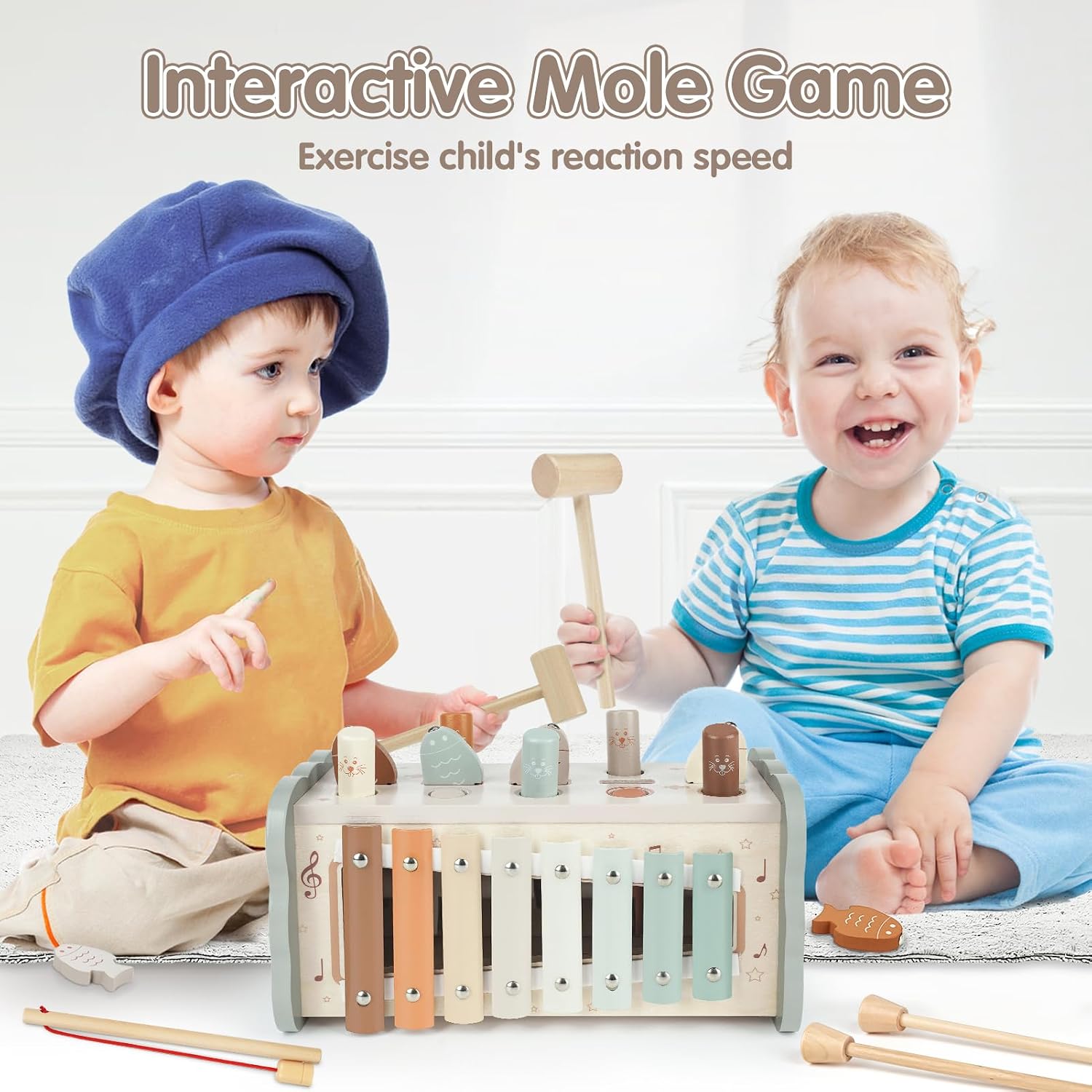 Detalle de DINORUN Montessori Spielzeug 4‑in‑1