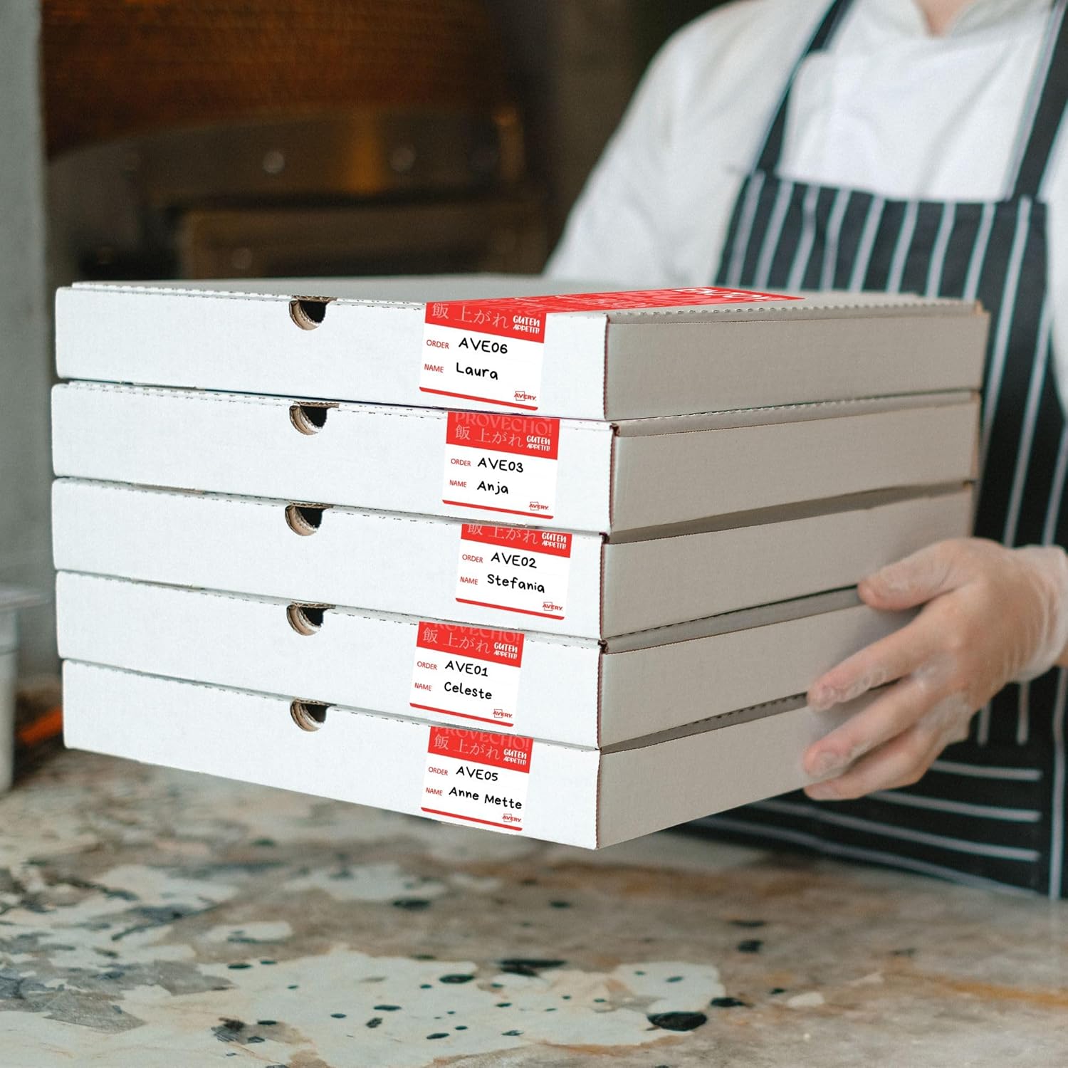 Detalle de Avery Rouleau 250 étiquettes scellage 40x95 mm (FTSEALR-250) — anti‑fraud et pratique en cuisine