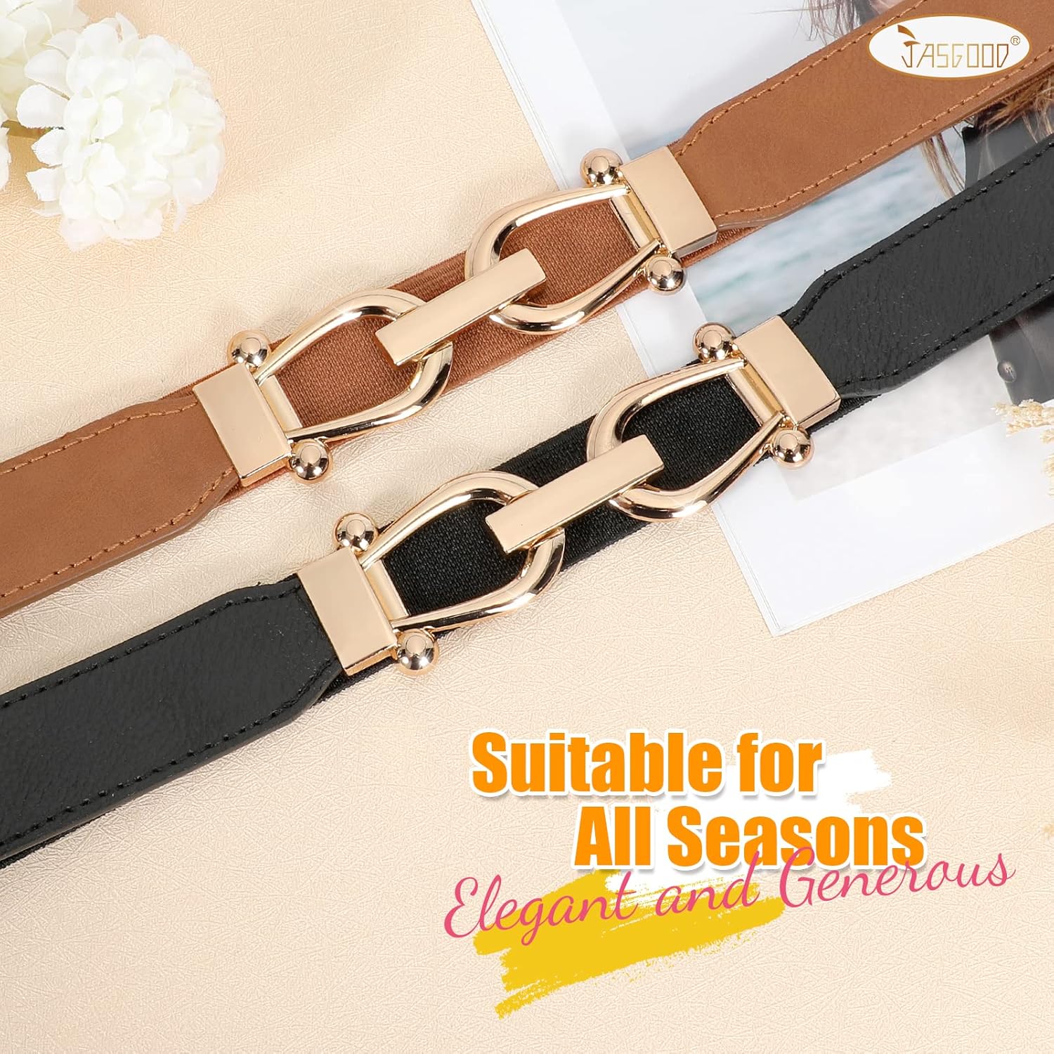 Thumbnail 5 de JASGOOD Stretchy Waist Belt 20"–45