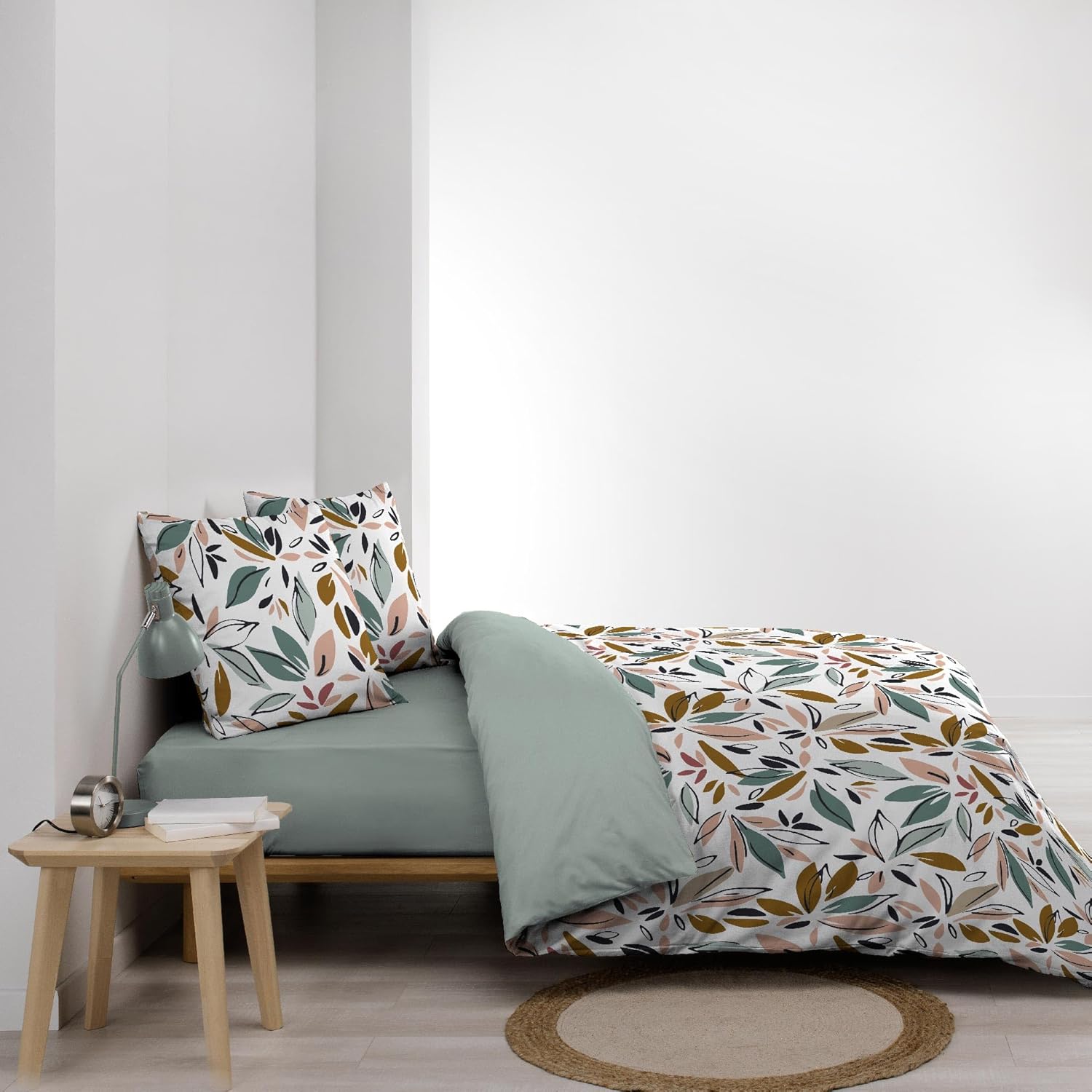 Thumbnail 2 de Douceur d'Intérieur: Parure de Lit 3 Pièces Wilonie Bleu en Microfibre Imprimée (240 × 220 cm)