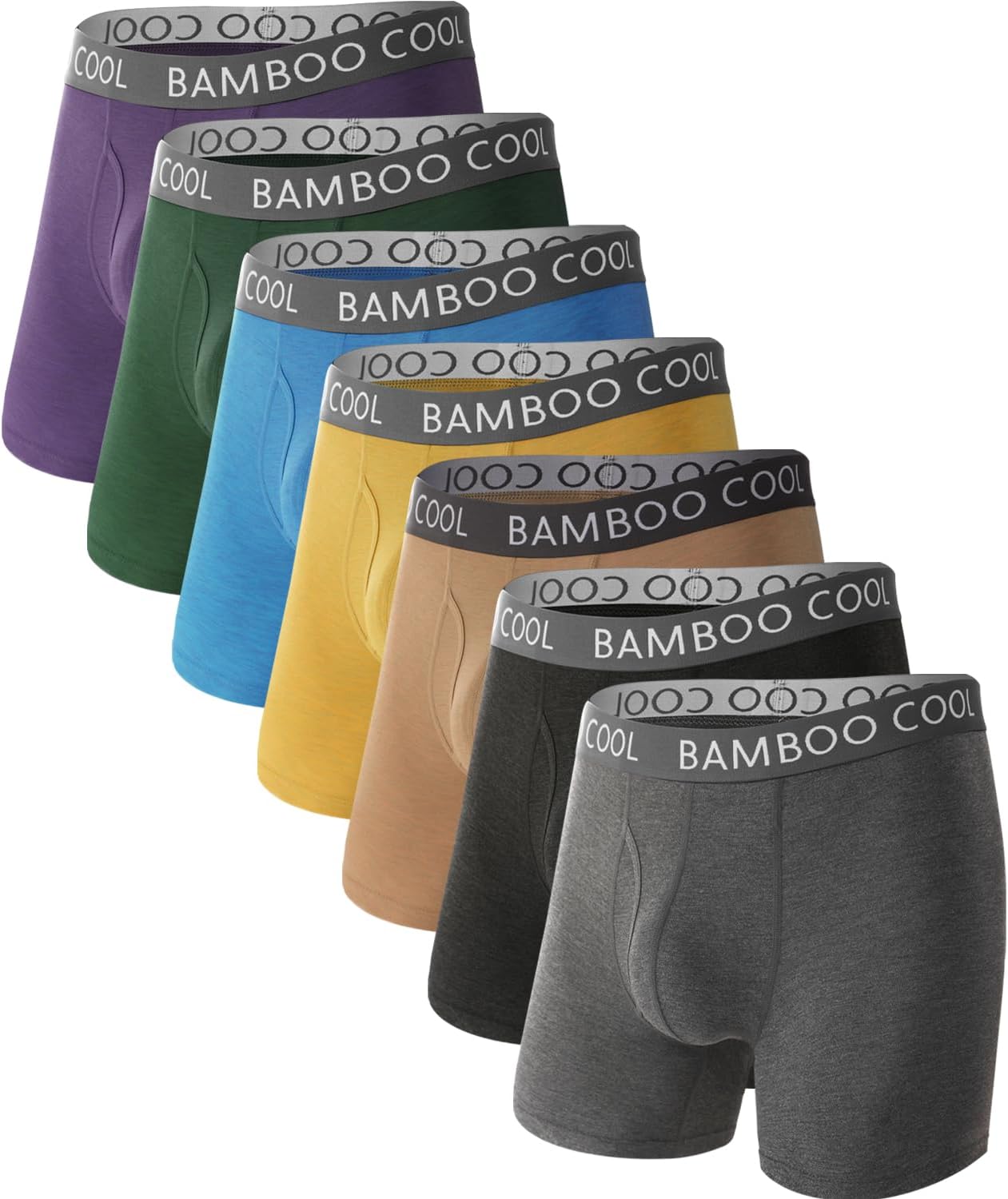 BAMBOO COOL Ultra ComfortSoft Boxer Briefs for Men 🩲