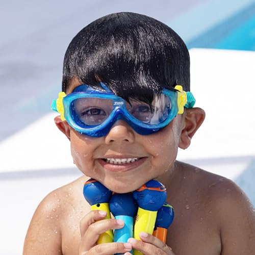Detalle 2 de Zoggs Phantom Kids Mask Blue Turquoise Clear