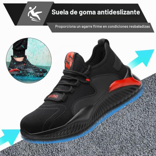 Detalle de Zapatos de Seguridad Tolhe S3 para Hombre/Mujer: ligeros, cómodos y resistentes