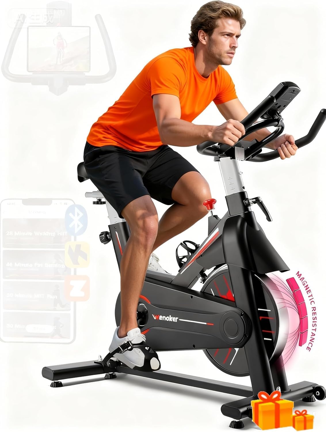 Detalle de Wenoker Magnetic Resistance Exercise Bike ⚙