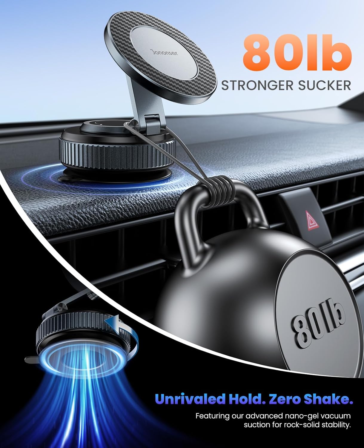 Detalle de Jononser Magnetische Handyhalterung 360°