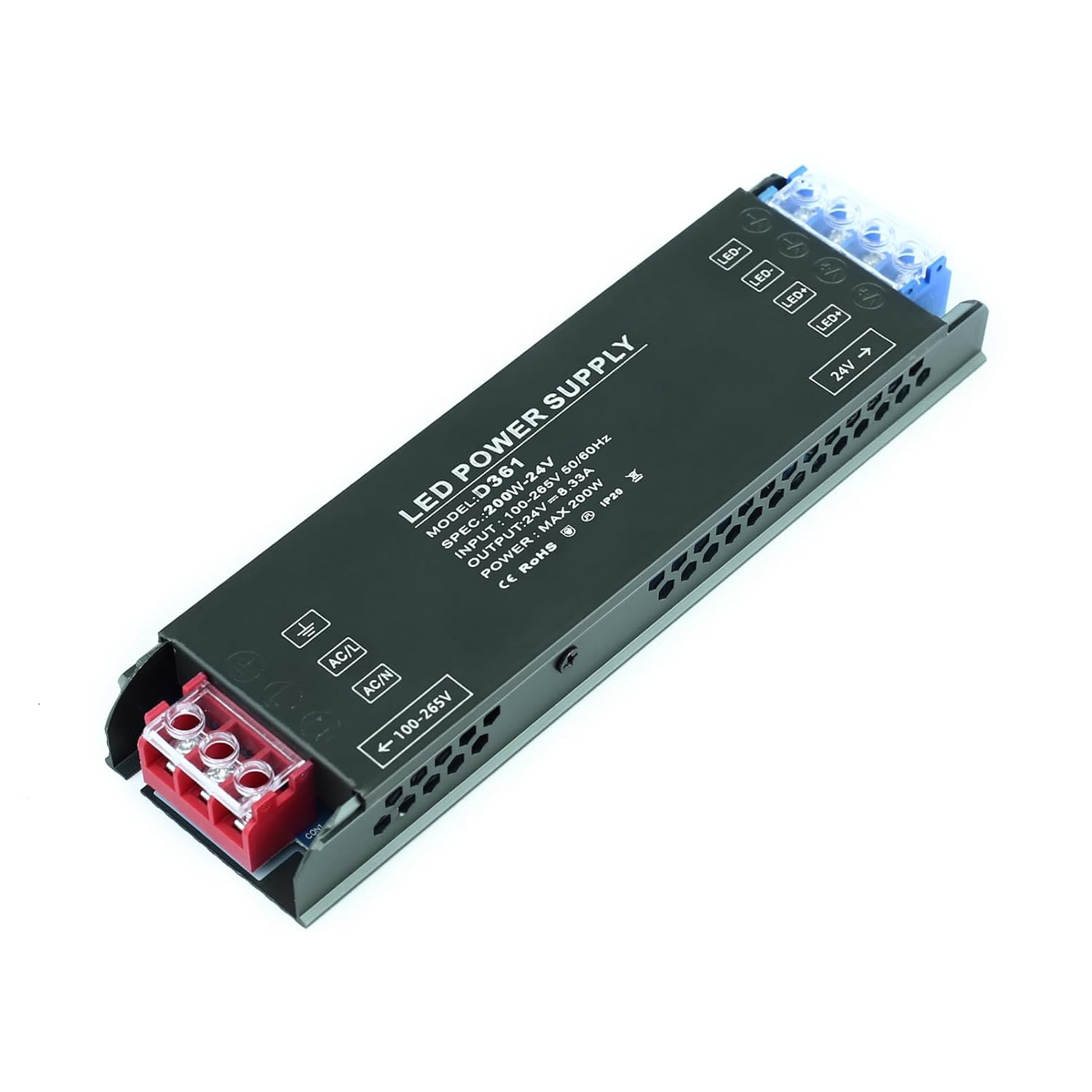 Thumbnail 6 de KSIBNW Alimentatore 12V da 220V a 12V 200W Slim LED Driver, protezioni integrate