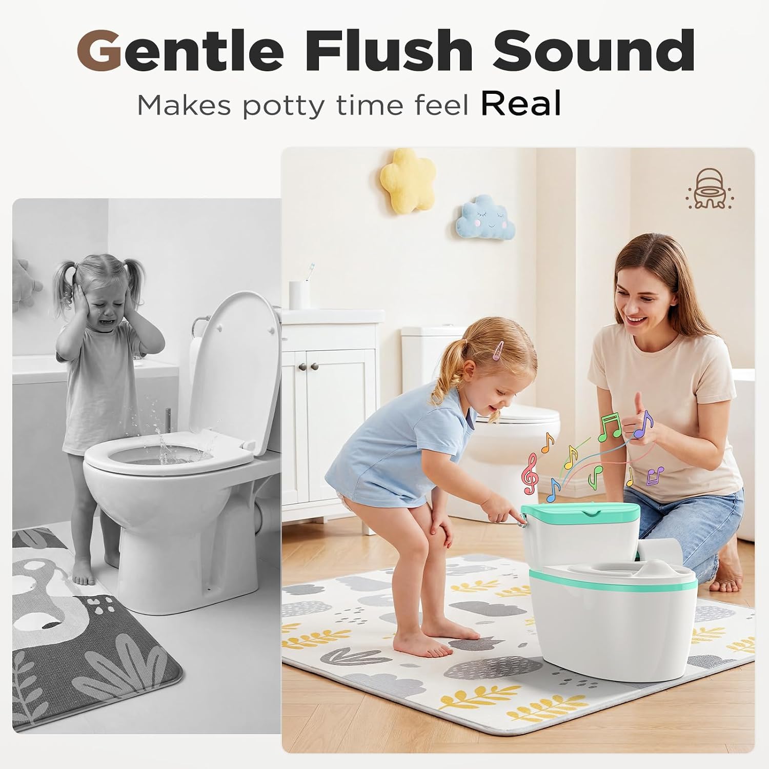 Thumbnail 6 de Basece Toddler Potty Training Toilet, 110 lb Capacity