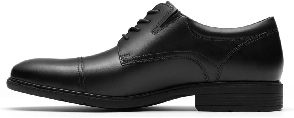 Thumbnail 2 de Clarks Steadwell Cap en cuir noir