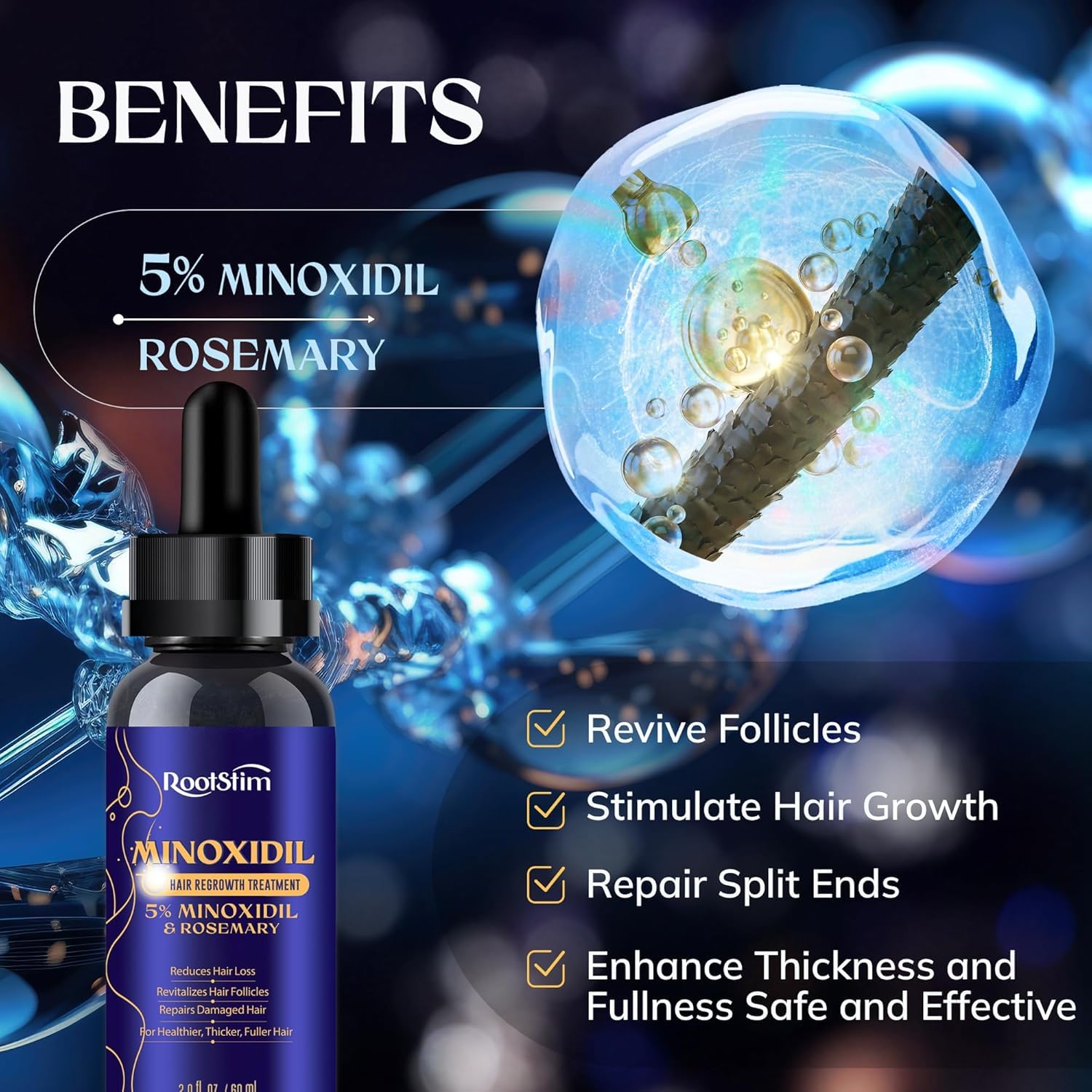 Thumbnail 6 de Minoxidil Hair Growth Treatment 4.04 fl oz