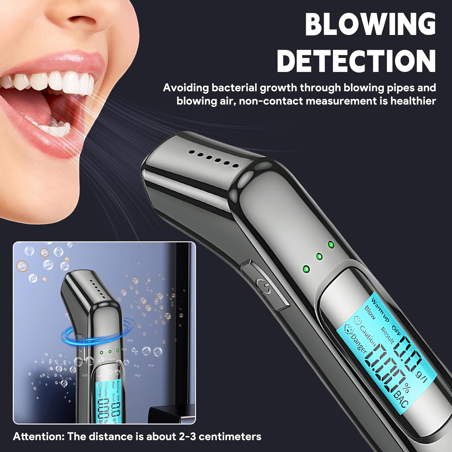Detalle 2 de IGEAIIE Breathalyzer 2nd Gen smart sensor