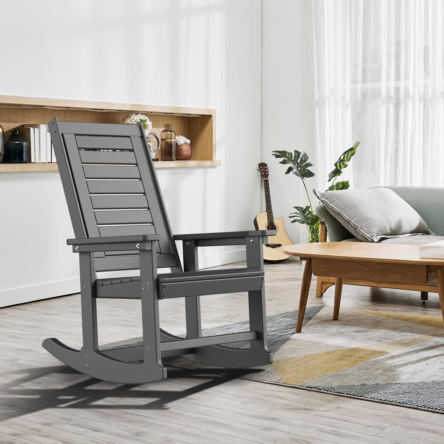 Detalle de GreenVines Outdoor Rocking Chair Set HDPE