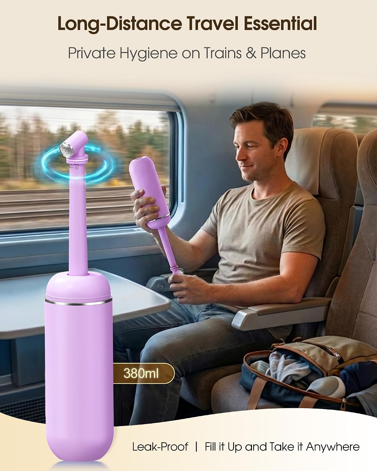 Detalle de Redsack PB-01 Portable Bidet, 380 ml with Extendable Sprayer