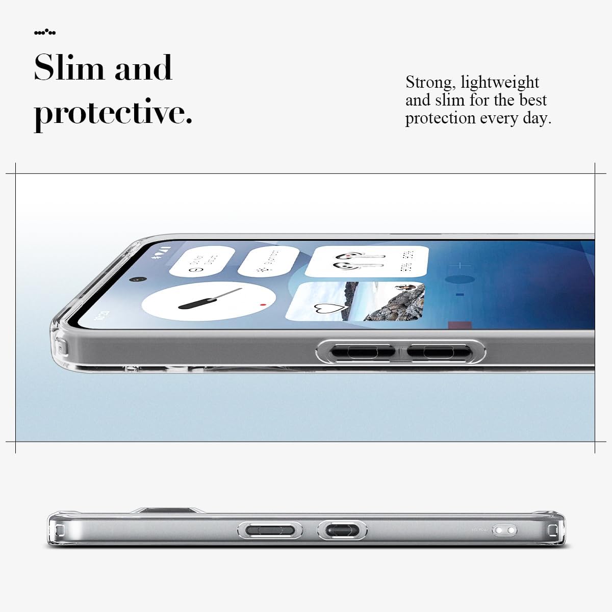 Detalle de Spigen Cover Ultra Hybrid per Nothing Phone (3a) – Space Crystal