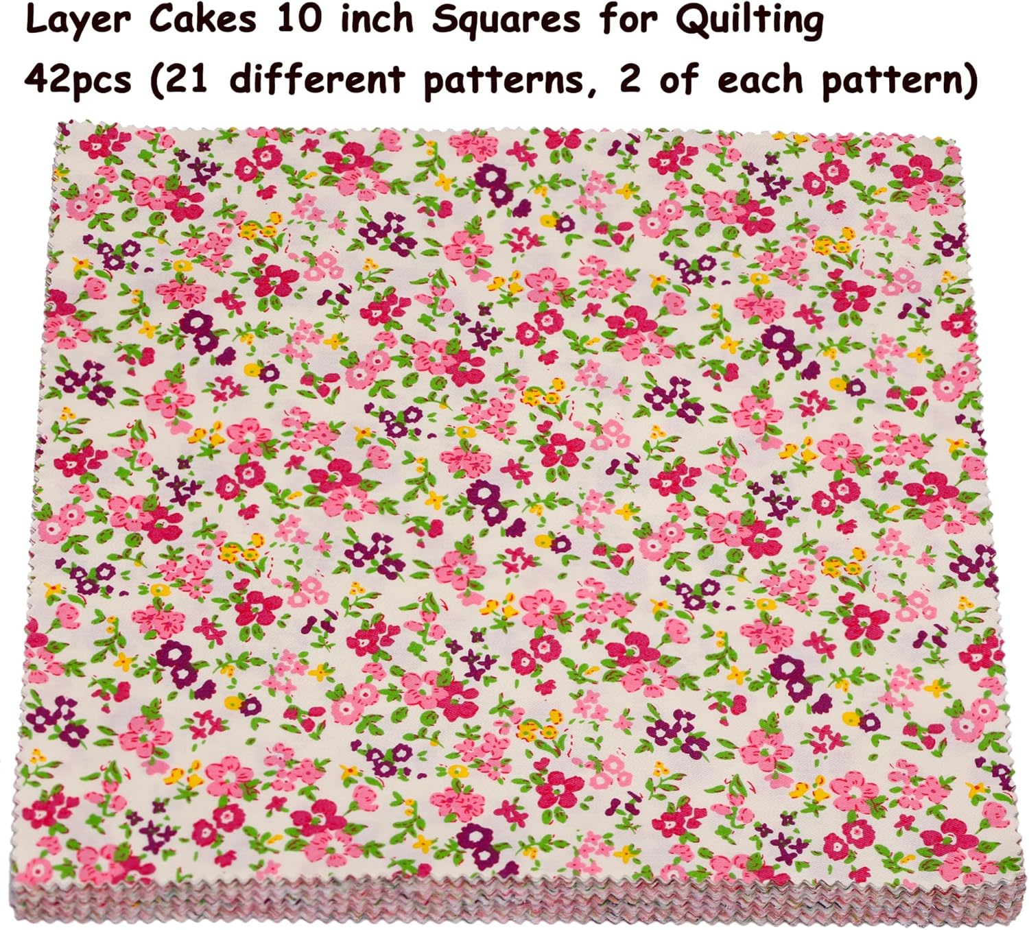 Thumbnail 3 de Hanjunzhao 42Pcs Layer Cakes 10 inch Squares Quilting